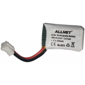 ALLNET nadomestna baterija za mini dron 3,7V 220mAh Li-ion (HW851624P)