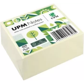 UPM Notes samolepilni lističi 5820-01PG 75x75mm 400 listov rumeni