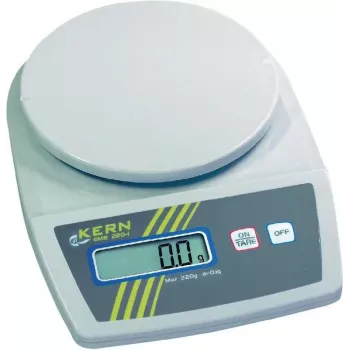 Kern EMB 2200-0 prenosna precizna tehtnica, zmogljivost 2,2 kg, ločljivost 1 g, baterijsko ali omrežno napajanje