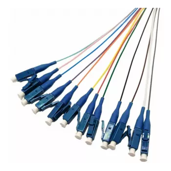 Tecline OS2 LC/UPC optični pigtail, 2,0 m, paket 12 kosov, večbarvno 20500019