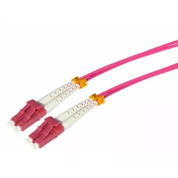 Tecline HD OM4 multimode optični patch kabel, LC Duplex na LC Duplex, 50/125 µm, vijolična, 25 m 798LL25