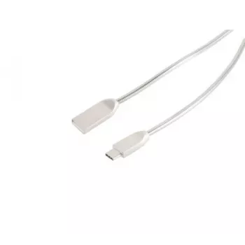 EXERTIS CONNECT kabel USB za polnjenje in sinhronizacijo A na Type-C 3.1 jeklo srebrn 1,6m 39910217