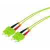 Tecline OM5 SC Duplex optični patch kabel, 50/125µm Multimode, limetno zelen, 7,5m (796SS07)