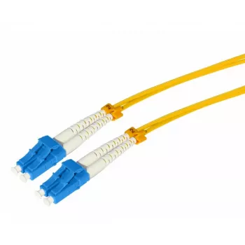 Tecline optični patch kabel HD 9/125 µm Singlemode OS2 LC Duplex na LC Duplex rumen 10 m 799LL10
