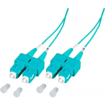 EFB Elektronik SCSCOM3DAQ2 2m dupleksni SC OM3 večrodovni optični patch kabel, LSZH aqua