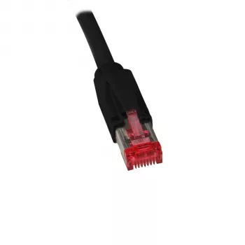 EFB Elektronik K0700SW.0,5 Cat.7 S/FTP LSZH patch kabel, 0,5 m, črn