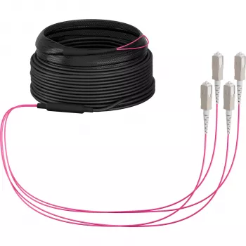 EFB Elektronik OM4 večrodovni optični trunk kabel, 4 vlaken, SC na SC, 30 m, LSZH, Dca O8301S30OM4