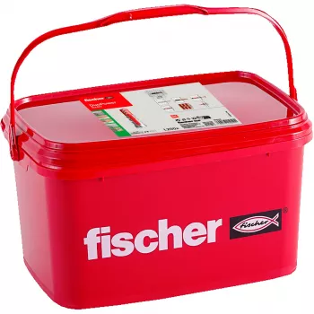 Fischer DuoPower 8x40 univerzalni vložek, 1200 kosov, sivo/rdeče 564116