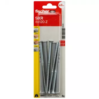 Fischer SXR 8 x 120 Z K NV dolgi sidrni vložek z vijakom s povešeno glavo (PZ), 1 set (503415)