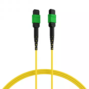 EFB Elektronik MPOF12MPOFOS2-1 MPO-PLUS APC na MPO-PLUS APC OS2 enorodovni 12-vlakenski patch kabel, polariteta tip B, LSZH rumen, 1 m