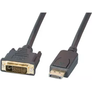EFB Elektronik kabel DisplayPort na DVI-D, 2 m, črn, zalit, vijaki z narebrenim glavnikom K5564SW.2