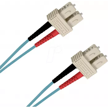 EFB Elektronik O7413.1-1.2 1m SC na SC dupleks OM3 LSZH aqua optični patch kabel SCSCOM3DAQ1