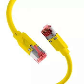EFB Elektronik Cat.5e S/UTP PUR patch kabel za vlečne verige, RJ45, 7,5m, rumen K8032.7,5
