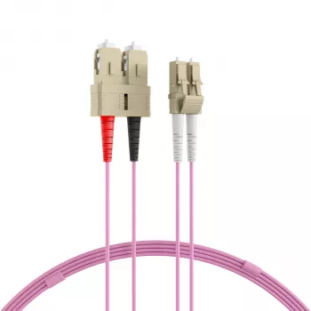 EFB-Elektronik dupleks jumper LC-SC 50/125µ OM4 LSZH erika vijolična 2,0mm 30m O0323.30