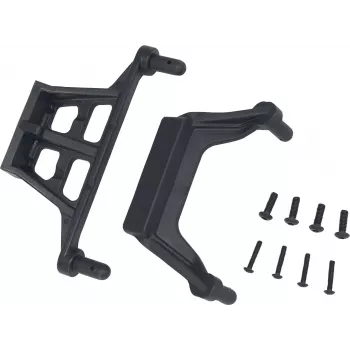 Reely RE-5690556 komplet nosilcev karoserije za RC avtomobile 1:10 (4 nosilci, 8 sponk, črn)