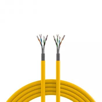 INFRALAN Cat.7A 1250 AWG22 S/FTP 4P CPR Dca 25Gbit/s ready repično rumen RAL1021, 500m 999833.500-CPR