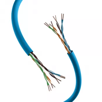 INFRALAN Cat.6A 500 MHz U/UTP 4-parni instalacijski kabel, AWG23, CPR B2ca, RAL5015 moder, 305m 99960.305-CPR