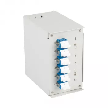 EFB Elektronik DIN-box za tirnice OS2 6x LC-Duplex spojka brez pigtailov (BHS60921.6)