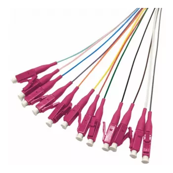 Tecline optični pigtaili, OM4, barvni, LC/UPC, 2,0 m, 12 kosov 20500017