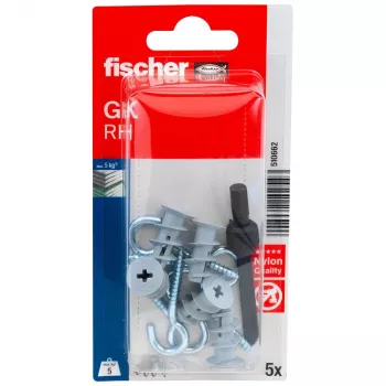 Fischer GK RH K NV mavčnokartonski vložek z okroglim kavljem, 22 mm, 1 komplet (510662)