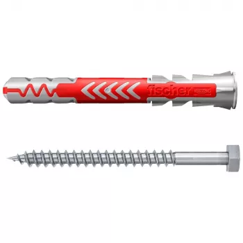 Fischer DuoPower 10 x 80 S K NV univerzalni vložek z vijakom, 1 komplet (543797)