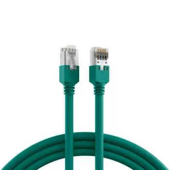 EFB-Elektronik RJ45 patch kabel Cat.5e SF/UTP LSZH Draka UC300 TM11 zelen 7,5m K8013.7,5