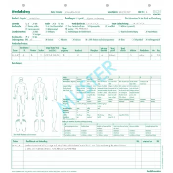BOI obrazci za dokumentiranje ran, 50 listov A4 9206-00435N