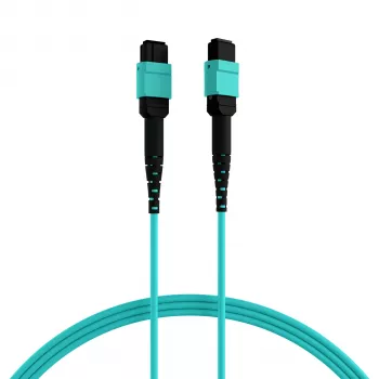 EFB Elektronik MPOF12MPOFOM3-2 MPO-PLUS vtičnica na MPO-PLUS vtičnico OM3 12-vlakenski tip B LSZH aqua patch kabel, 2 m