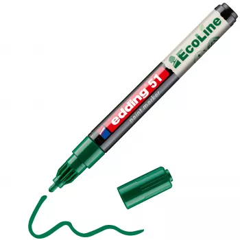 edding 51 EcoLine lak marker zelen 1-2 mm 4-51-004