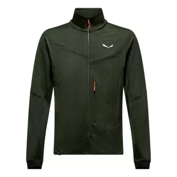 Salewa Sella Crevasse Jacket moška flis jakna - Dark Olive, velikost M