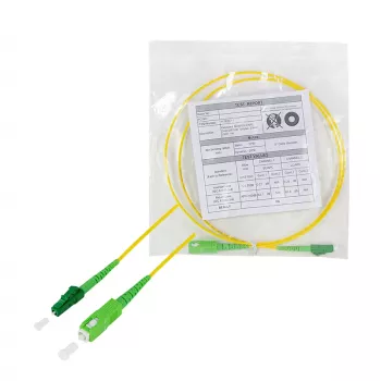 LogiLink FPSLS50 enorodovni OS2 optični patch kabel, SC/APC na LC/APC, 9/125 µm, 50 m, rumen