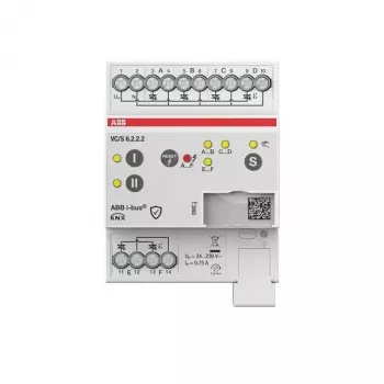 ABB VC/S6.2.2.2 KNX krmilnik ventilskega aktuatorja, 6-kanalni, ročno upravljanje, za DIN letev 2CDG110330R0011