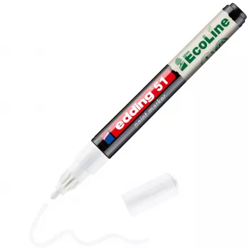 Edding 51 EcoLine lakirni marker bel 1-2 mm 4-51-049