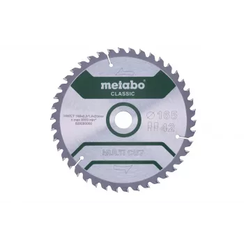 Metabo MULTI CUT CLASSIC 628280000 krožno žagino rezilo, 165 x 20 x 1,4 mm, 42 zob