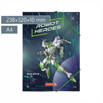 BRUNNEN mapa ROBOT HEROES DIN A4 temno modra mint 1041604421