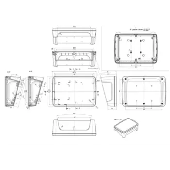 Bopla BoPad BOP 7.0 P-9016-SET ohišje za zaslon 215 x 150 x 75,7 mm ABS belo RAL 9016 35107076.HMT1