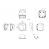 Bopla BoPad BOP 1212 P-9016-SET ohišje za zaslon 122 x 118 x 57,60 mm ABS belo (RAL 9016) 35112076.HMT1