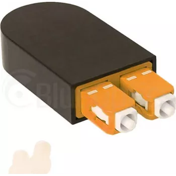 BLUELAN BlueOptics optični loopback adapter OM2 50/125µm multimode SC/UPC duplex keramična ferula – od -40 °C do +85 °C (BOLBSCOM2)