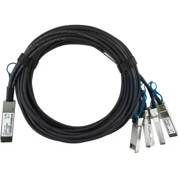BlueLAN 980-9I48H-00C003 združljiv QSFP28 na 4x SFP28 pasivni bakreni razdelilni DAC kabel, 3m, 100G na 4x25G 980-9I48H-00C003-BL