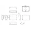 Bopla BoPad BOP 10.1 P-9016-SET ohišje za zaslon 285 x 198 x 92,90 mm ABS bela RAL 9016 35110176.HMT1