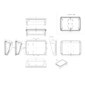 Bopla BoPad BOP 10.1 P-9016-SET ohišje za zaslon 285 x 198 x 92,90 mm ABS bela RAL 9016 35110176.HMT1