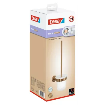 tesa MOON BRONZE komplet WC krtače z lepilno montažo, steklo & kovina 40601-00000-00