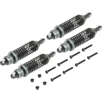 Reely RE-7083021 aluminijasti oljni amortizerji set (2 kosa, 90 mm, moder)