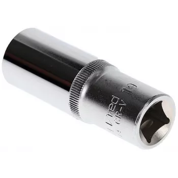 GEDORE red 1/2 inch pogon 19 mm šestrobni dolgi nastavek, 77 mm dolžina, krom-vanadij R61001914