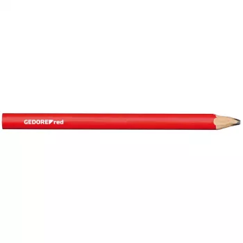 Gedore RED 3301432 mizarski svinčnik, ovalen, rdeč, 175 mm, 12 kosov