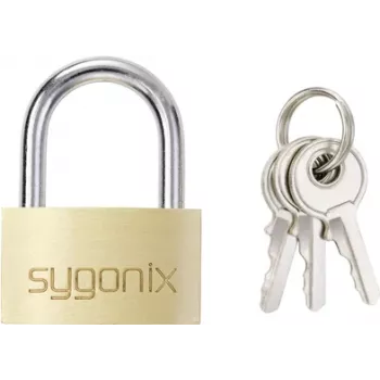 Sygonix SY-5045288 medeninasta obešanka 29,8 mm, različni ključi, rumeno-zlata