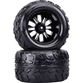Reely 1:10 Monstertruck kompletna kolesa črna 2 kosa (RE-6747333)