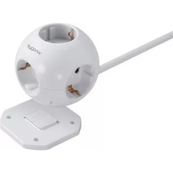Sygonix SY-4535062 Schuko adapter za vtičnico bel 1-vtični