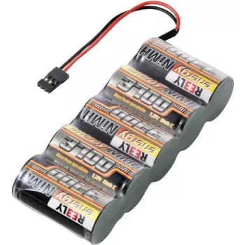 Reely NiMH RC baterijski paket 6 V 3700 mAh 5-celični Sub-C Side-by-Side JR vtič RE-7856835