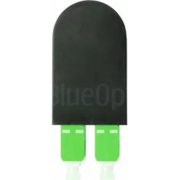 BLUELAN BlueOptics optični loopback adapter OM5 50/125µm multimode SC/UPC duplex limetno zelena keramična ferula -40°C do +85°C (BOLBSCOM5)